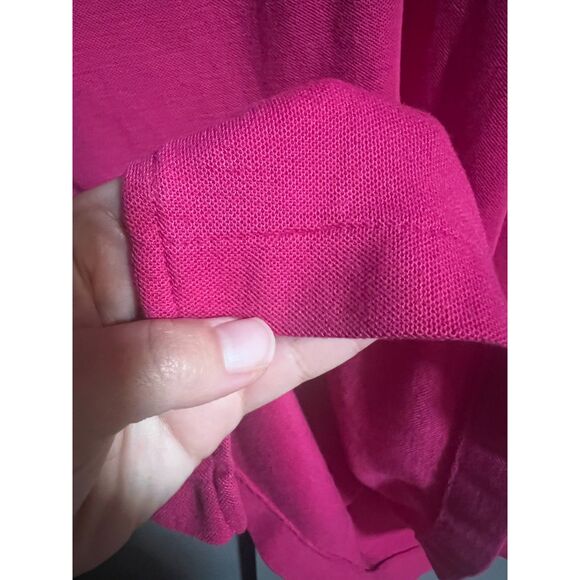 VTG Levi's Men Polo T-Shirt Short Sleeve Embroider Single Stitch Pink Medium - Picture 6 of 6